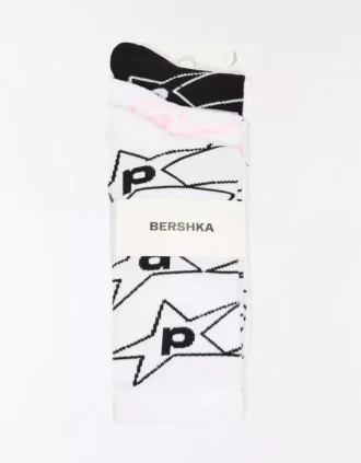 3er-Pack bedruckte Socken – Accessoires