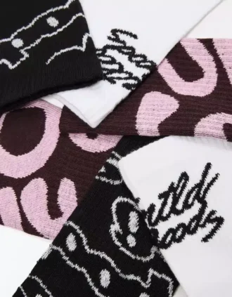 3er-Pack bedruckte Socken – Accessoires – Herren