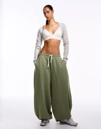 Ballon-Fit-Plüschhose – Damen