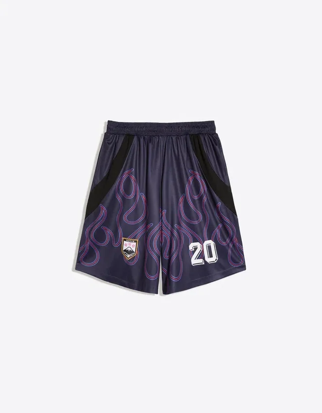 Bedruckte Bermudashorts mit elastischem Bund – Bershka Lovers Bedruckte Bermudashorts mit elastischem Bund – Bershka Lovers