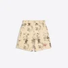 Bedruckte Bermudashorts mit weitem Bein – Herren Bedruckte Bermudashorts mit weitem Bein – Herren