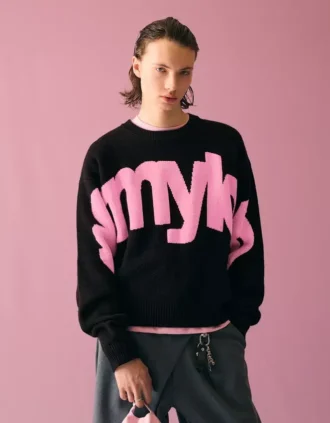 Bedruckter Pullover mit Rundhalsausschnitt – Pullover und Strickjacken Bedruckter Pullover mit Rundhalsausschnitt – Pullover und Strickjacken