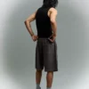 Bermudashorts mit Faded-Wash-Effekt und gerader Fit – Shorts und Jorts