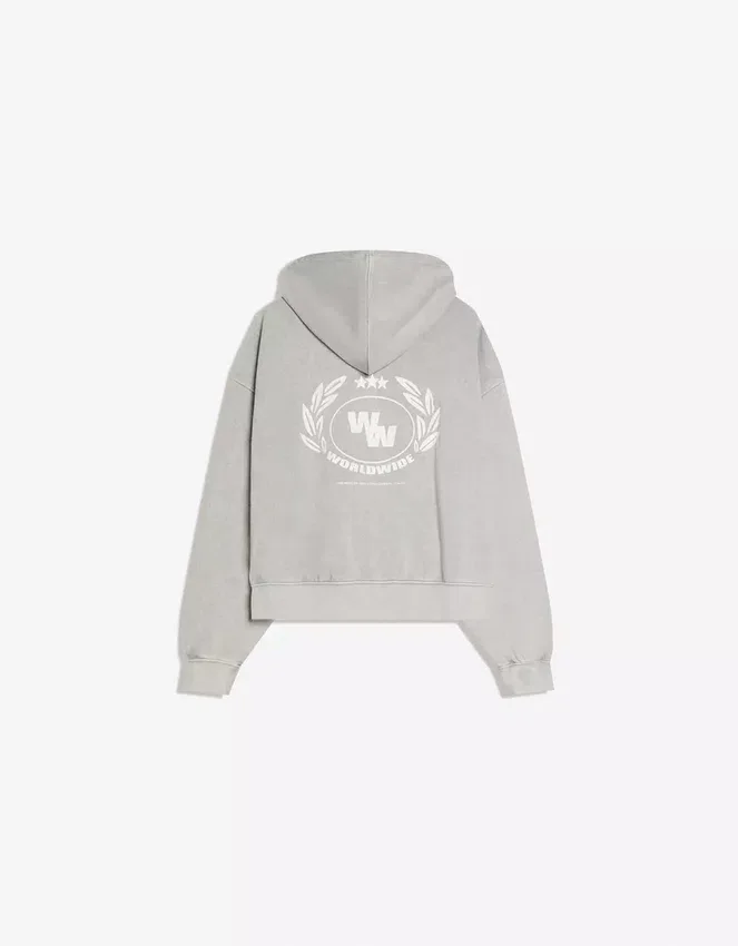 Boxy Fit Sweatshirt mit Reißverschluss und Aufdruck – Sweatshirts und Hoodies Boxy Fit Sweatshirt mit Reißverschluss und Aufdruck – Sweatshirts und Hoodies