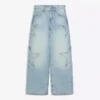 Boyfriend-Jeans mit niedriger Leibhöhe und Sternen