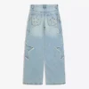 Boyfriend-Jeans mit niedriger Leibhöhe und Sternen