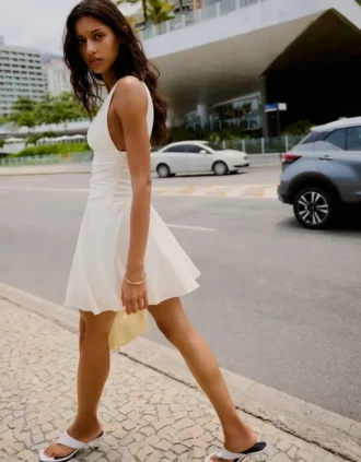 Drapiertes Minikleid