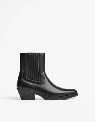 Elastische Cowboy-Stiefeletten – Stiefeletten