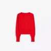 Gestreifte Jacke mit Rundhalsausschnitt und Knöpfen – Pullover und Strickjacken Gestreifte Jacke mit Rundhalsausschnitt und Knöpfen – Pullover und Strickjacken