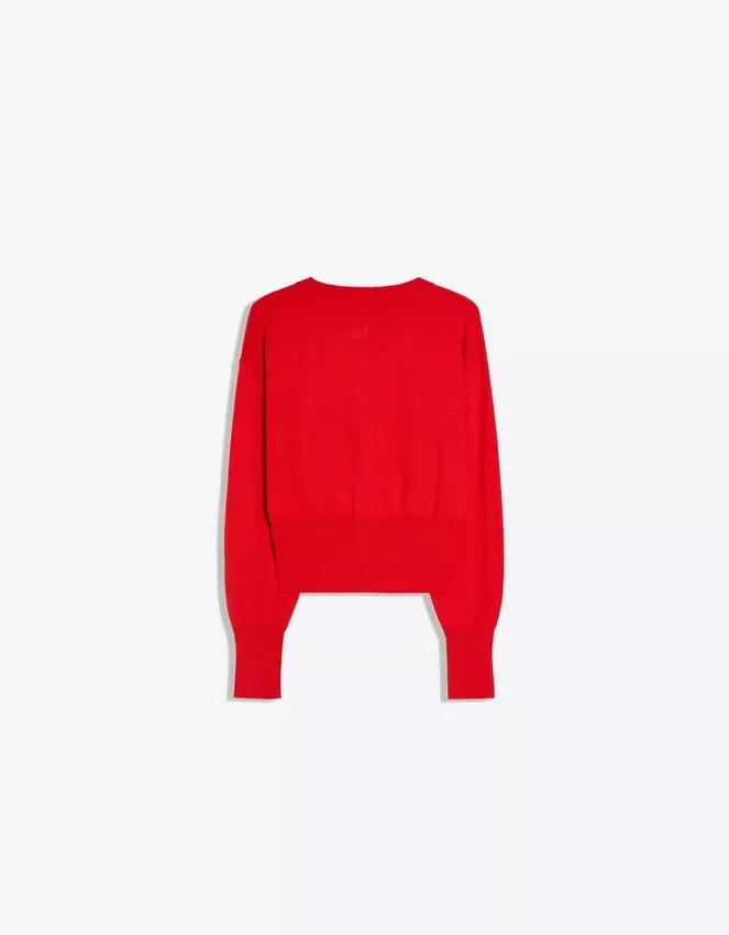 Gestreifte Jacke mit Rundhalsausschnitt und Knöpfen – Pullover und Strickjacken Gestreifte Jacke mit Rundhalsausschnitt und Knöpfen – Pullover und Strickjacken