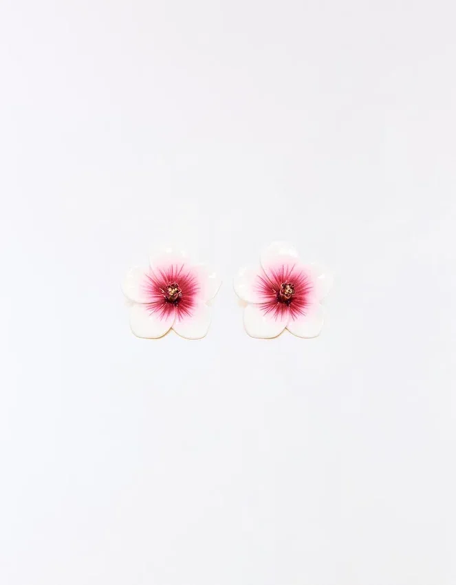 Hibiskus-Ohrringe Hibiskus-Ohrringe