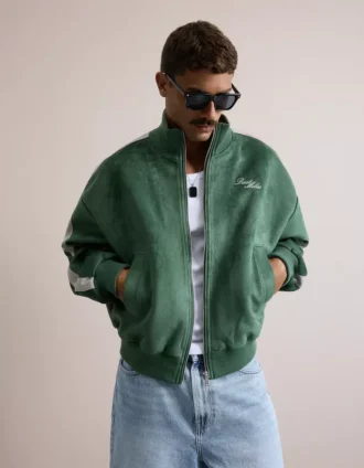 Jacke aus Kunstwildleder in Boxy-Fit-Passform – Jacken – Herren Jacke aus Kunstwildleder in Boxy-Fit-Passform – Jacken – Herren