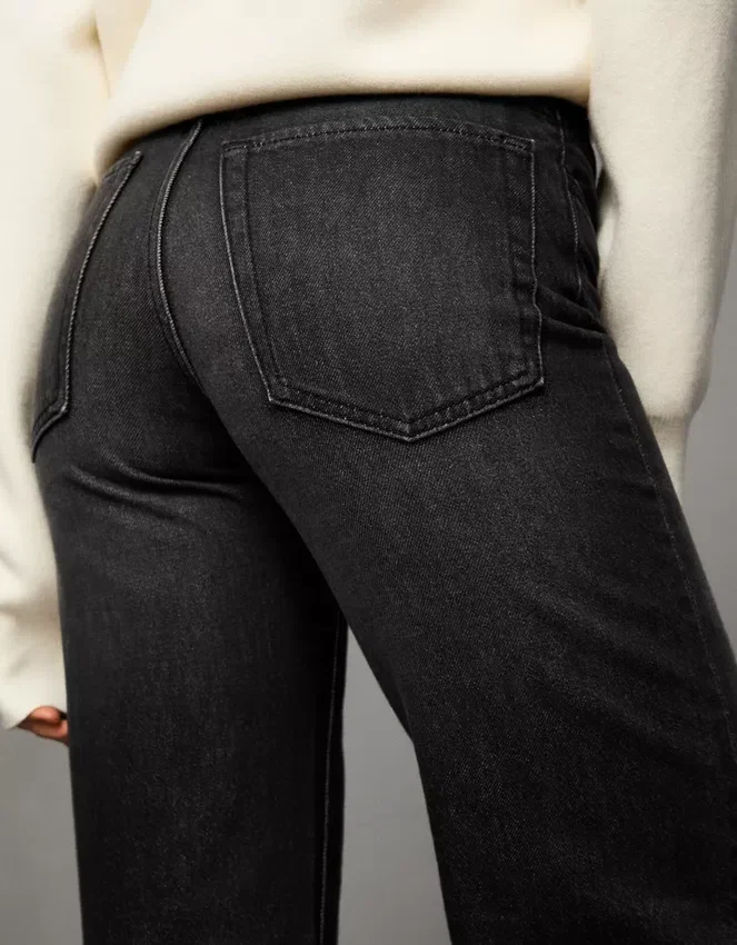 Jeans mit hoher Taille, Straight-Schnitt und Wide Leg – Hose Jeans mit hoher Taille, Straight-Schnitt und Wide Leg – Hose