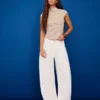 Jeans mit niedriger Leibhöhe und weitem Ballon-Fit