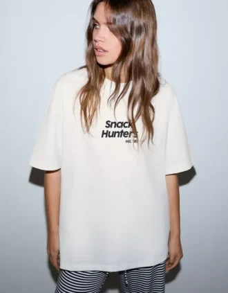 Kurzarm-T-Shirt mit Aufdruck