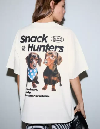 Kurzarm-T-Shirt mit Aufdruck
