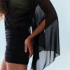 Minikleid mit Flügelärmeln Minikleid mit Flügelärmeln