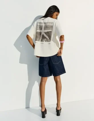Oversize-T-Shirt mit Aufdruck