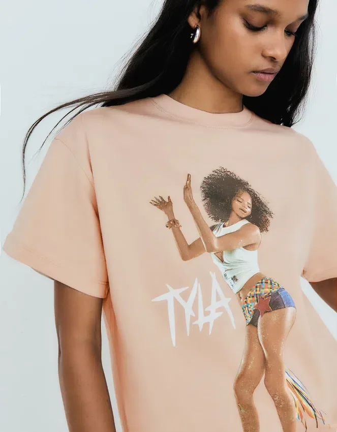 Oversize-T-Shirt mit Print „Tyla“ – Damen Oversize-T-Shirt mit Print „Tyla“ – Damen