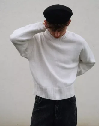 Pullover mit Rundhalsausschnitt – #Bershkastyle – Herren