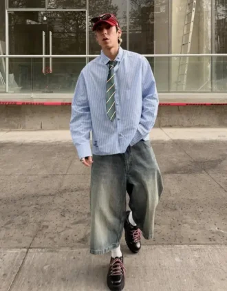 Super-Baggy-Denim-Bermudashorts – Shorts und Jorts Super-Baggy-Denim-Bermudashorts – Shorts und Jorts