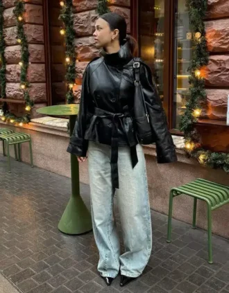 Super-Wide-Leg-Jeans mit niedriger Leibhöhe – #Bershkastyle – Damen
