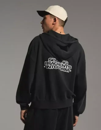 Sweatshirt mit Reißverschluss und Print in Boxy-Fit-Passform – Sweatshirts und Hoodies – Herren