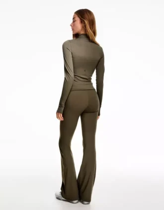 Technische Schlaghose mit Umschlagbund – Hose